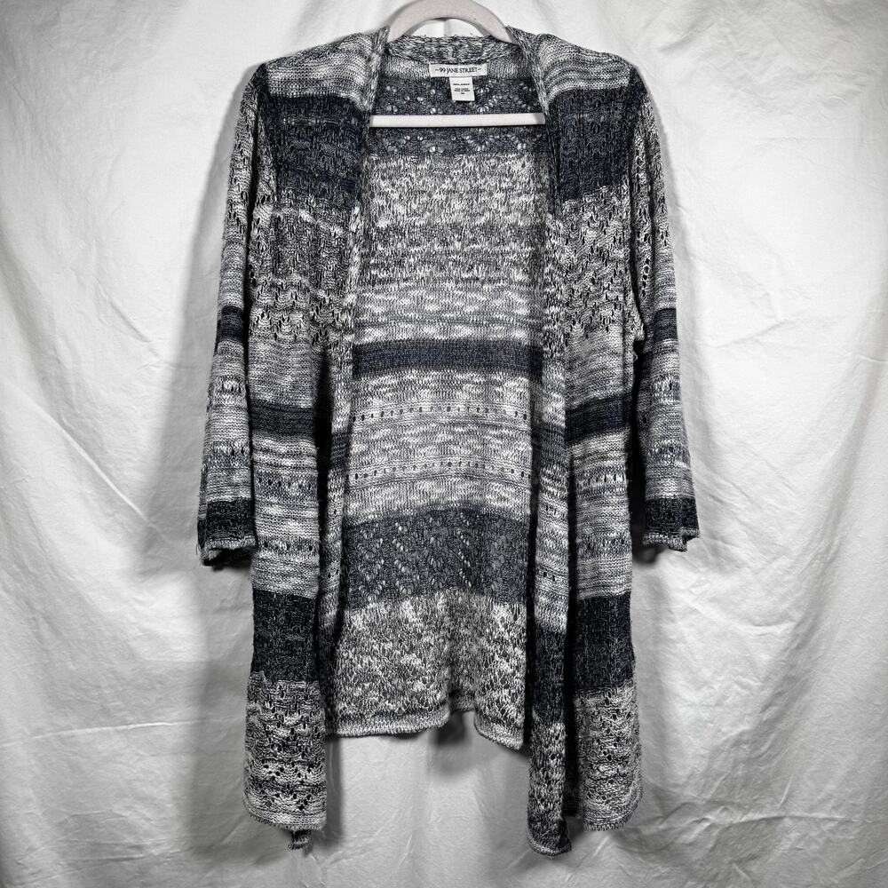 99 Jane Street Cardigan Size 1X Crochet Cottage Boho Feminine Flowy